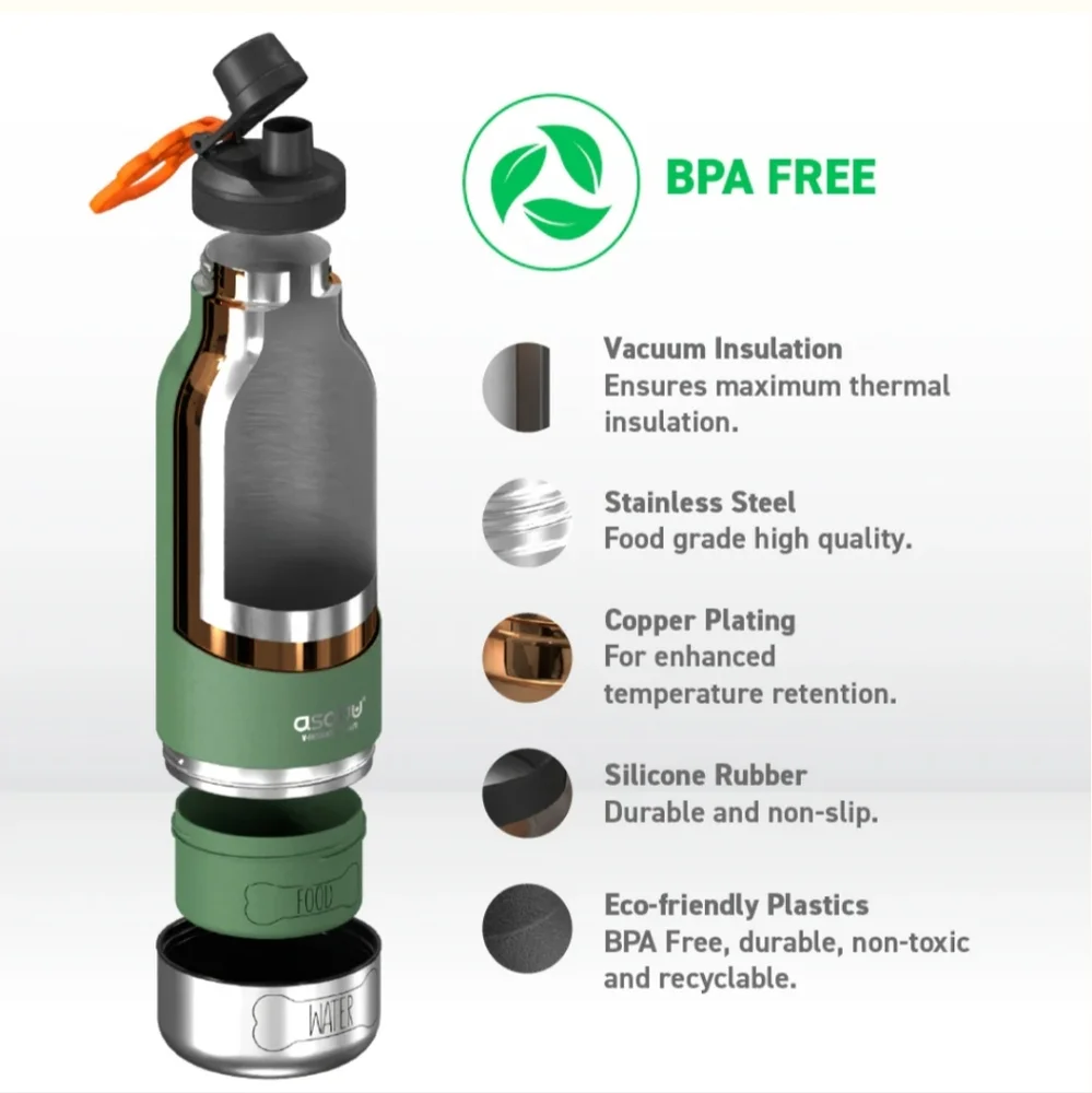 Asobu Green Barky Bottle 34oz Bottle